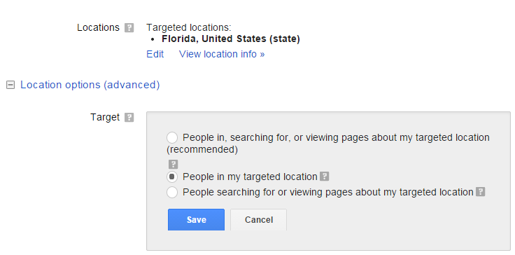 Geo-targeting your PPC settings