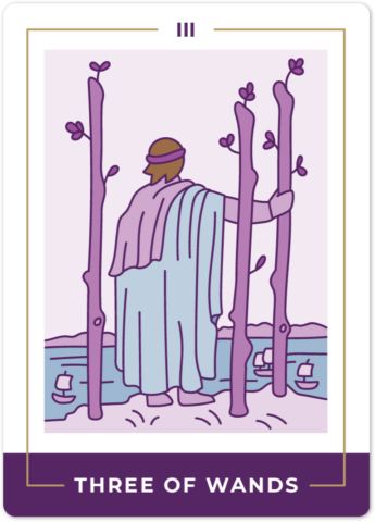 Three of Wands Tarot Card Meanings tarot card meaning