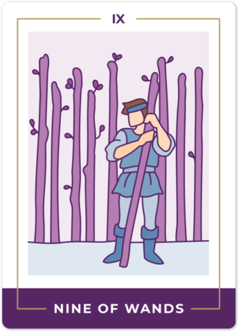 Nine of Wands Tarot Card Meanings tarot card meaning