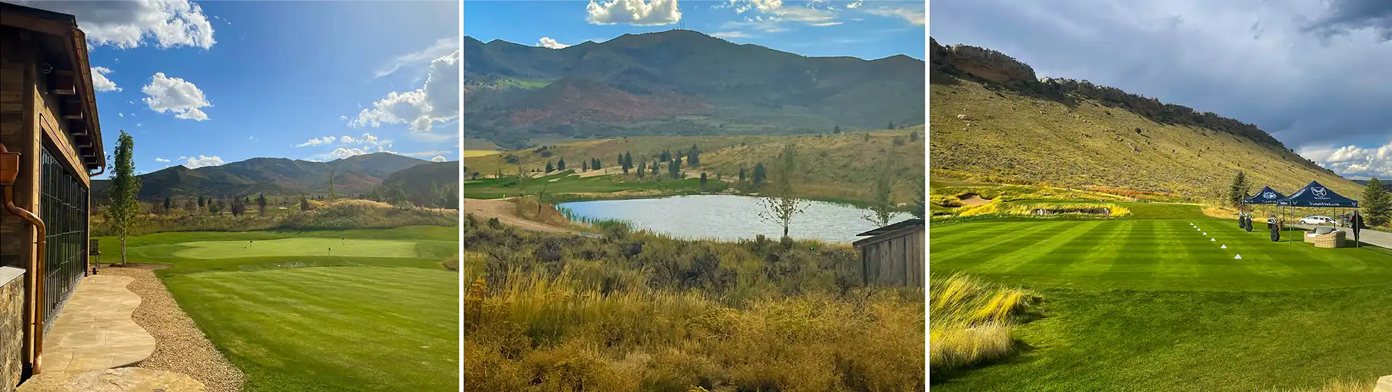 The challenging fairways of Wohali Golf Course in Utah.